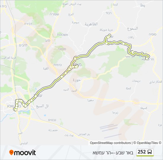 252 Bus Line Map