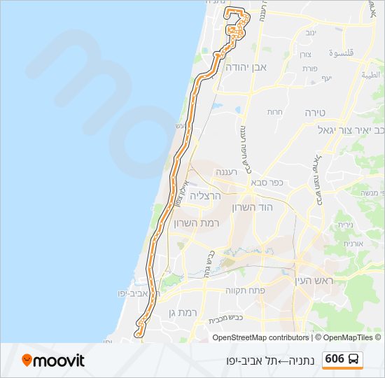 606 Bus Line Map