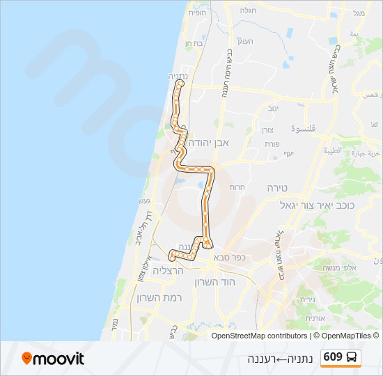 609 Bus Line Map