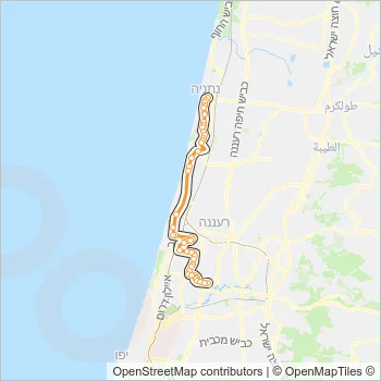 619 Bus Line Map