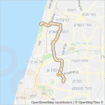 621 Bus Line Map