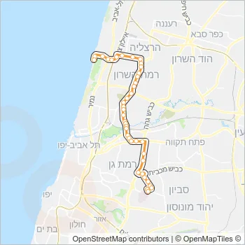 621 Bus Line Map