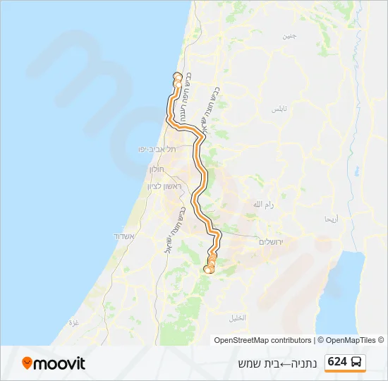 624 Bus Line Map