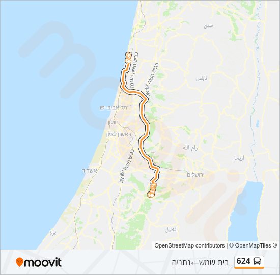 624 Bus Line Map