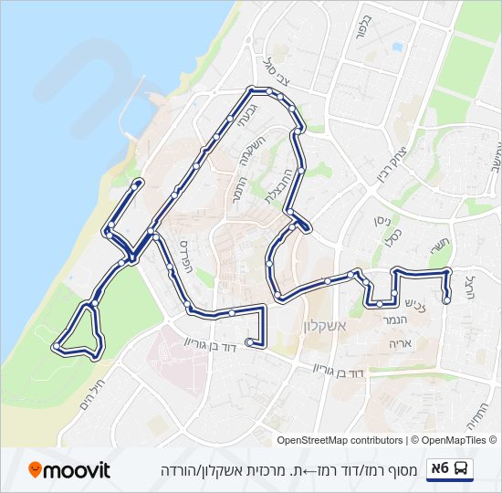 6א Bus Line Map