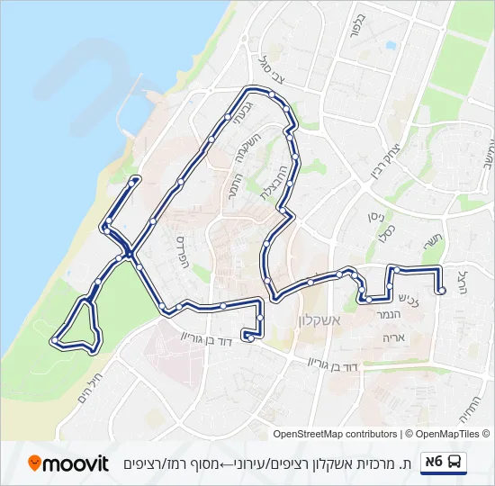 6א Bus Line Map