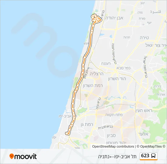 623 Bus Line Map