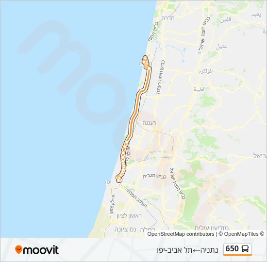 650 Bus Line Map