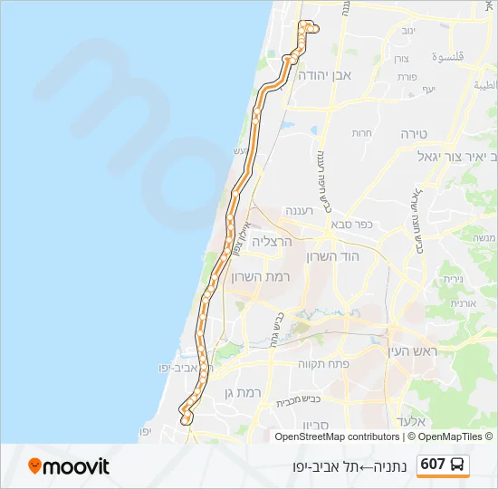 607 Bus Line Map