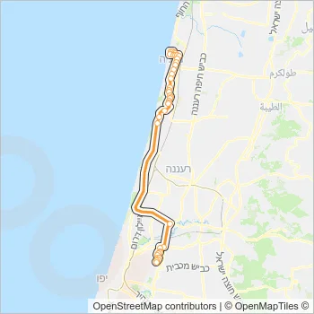613 Bus Line Map