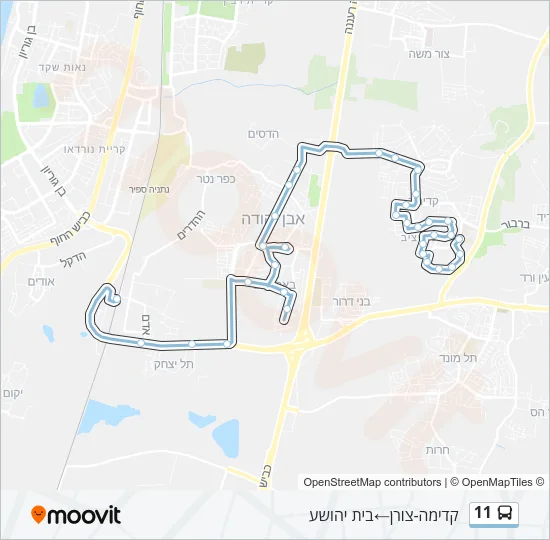 11 Bus Line Map