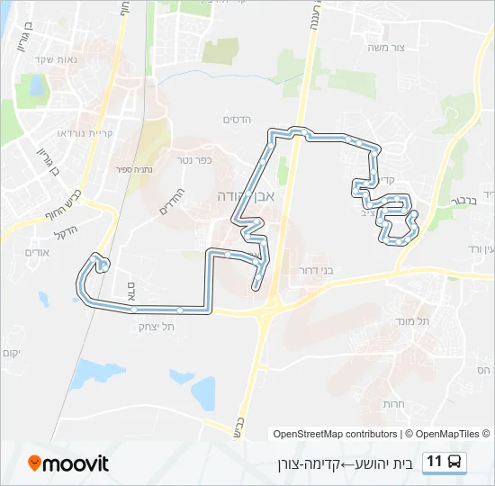 11 Bus Line Map