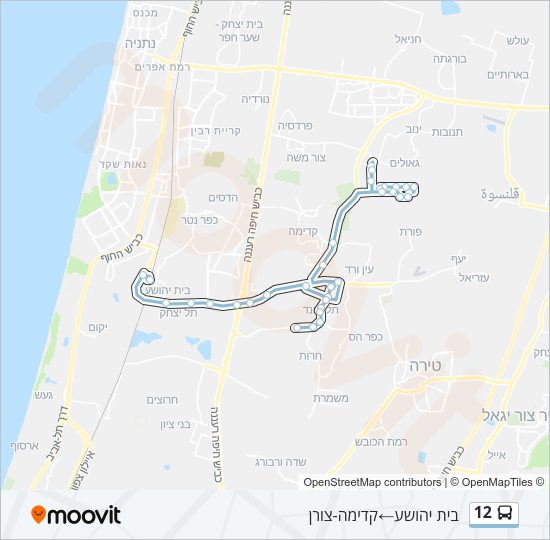 12 Bus Line Map