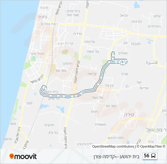 56 Bus Line Map