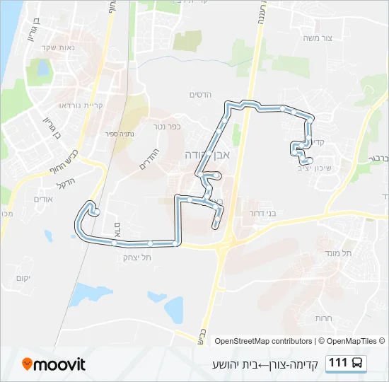 111 Bus Line Map