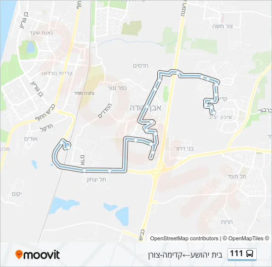 111 Bus Line Map