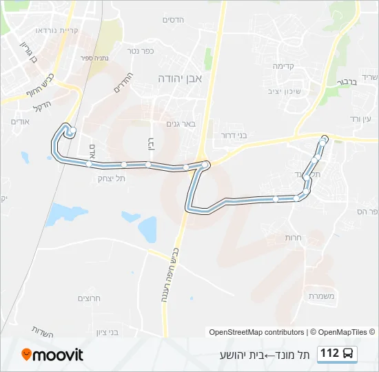112 Bus Line Map