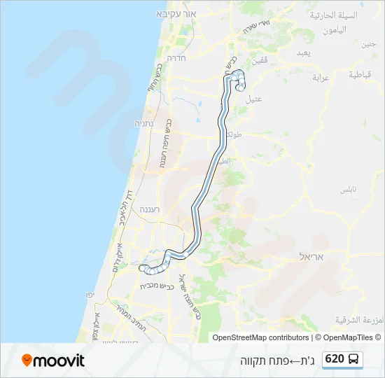 620 Bus Line Map