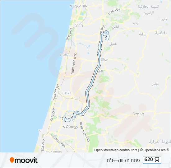 620 Bus Line Map