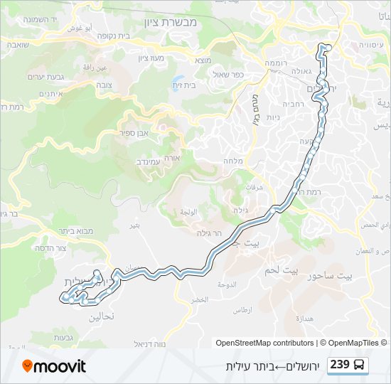 239 Bus Line Map