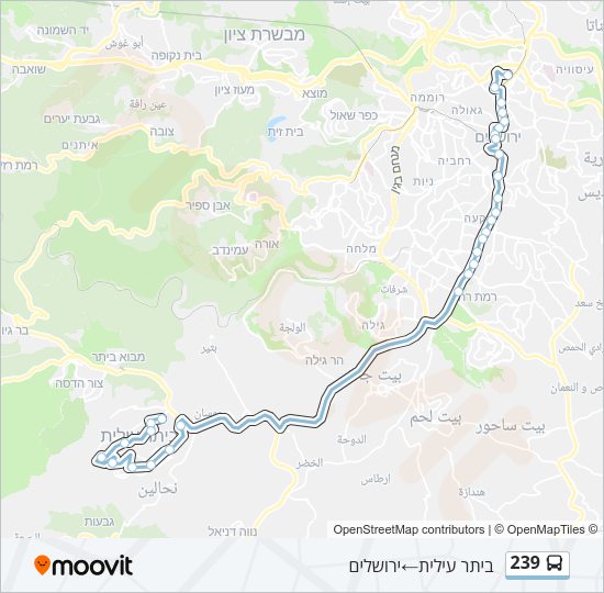 239 Bus Line Map