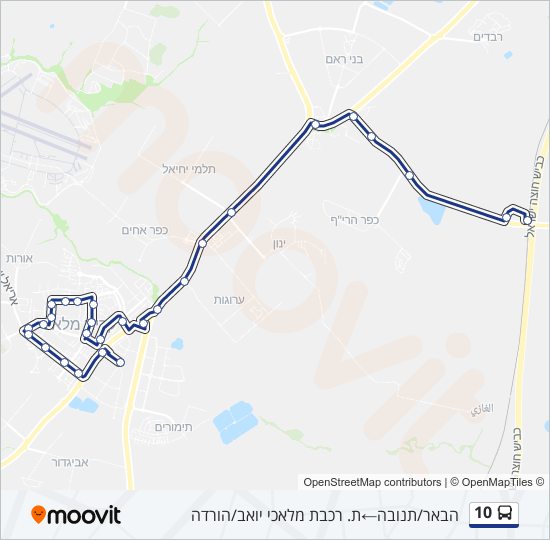10 Bus Line Map