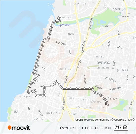 717 Bus Line Map