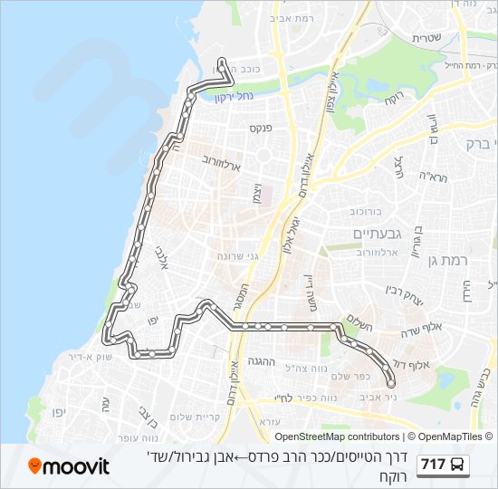 717 bus Line Map