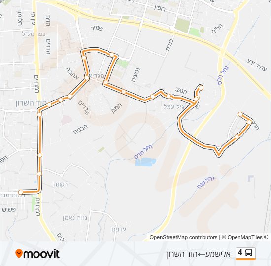 4 bus Line Map