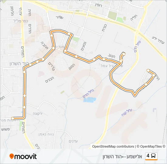 4 Bus Line Map
