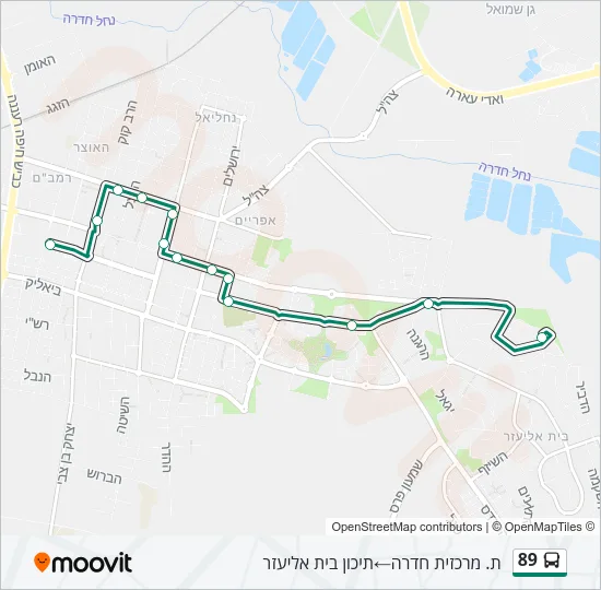 89 Bus Line Map