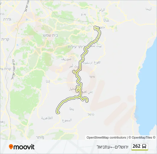 262 Bus Line Map