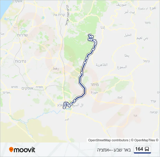 164 Bus Line Map