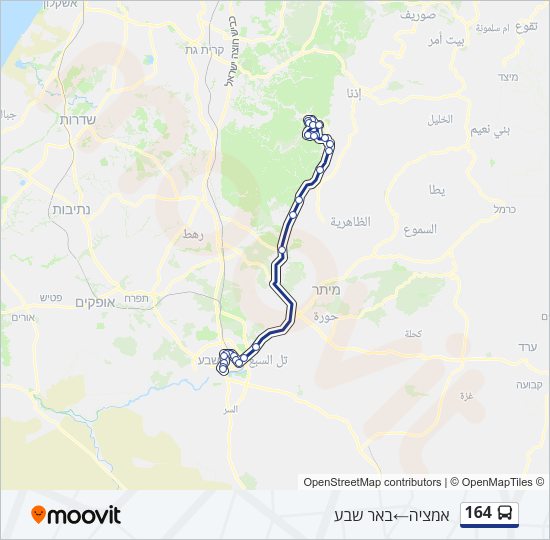 164 Bus Line Map