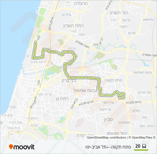 20 Bus Line Map