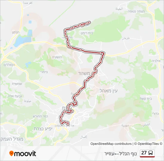 27 Bus Line Map