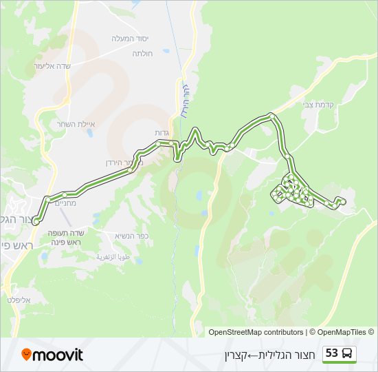 53 Bus Line Map