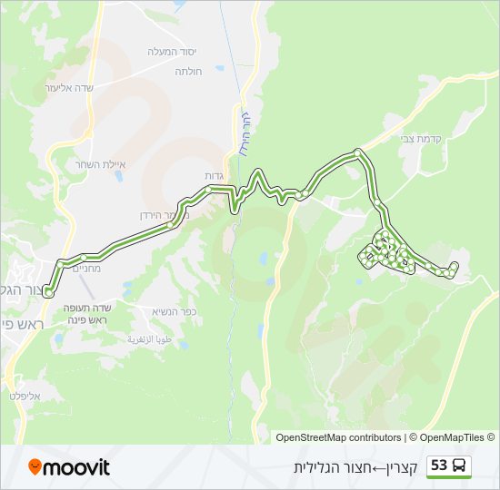 53 bus Line Map