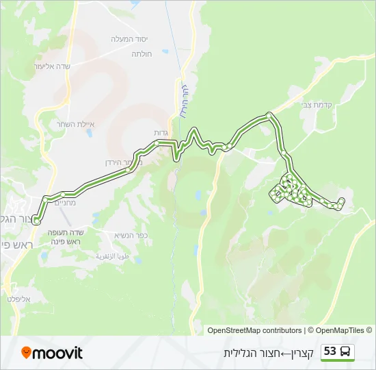 53 Bus Line Map