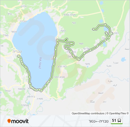 51 Bus Line Map