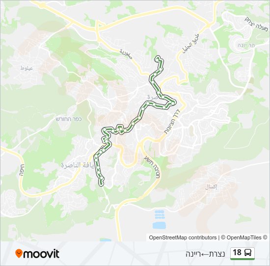 18 Bus Line Map