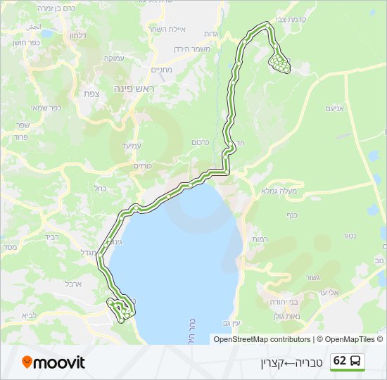 62 Bus Line Map