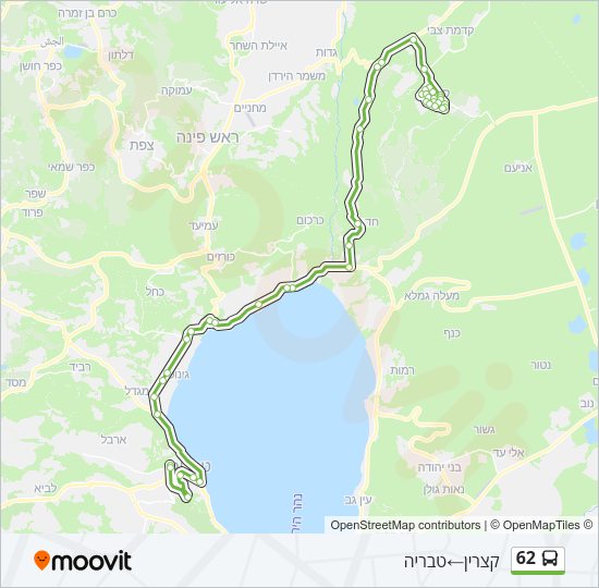 62 Bus Line Map