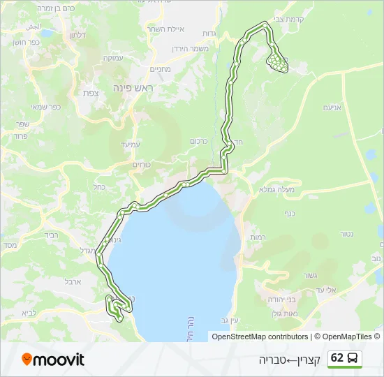 62 Bus Line Map