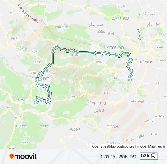 626 Bus Line Map