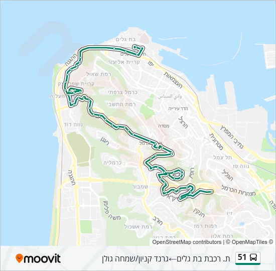 51 Bus Line Map