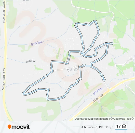 17 Bus Line Map
