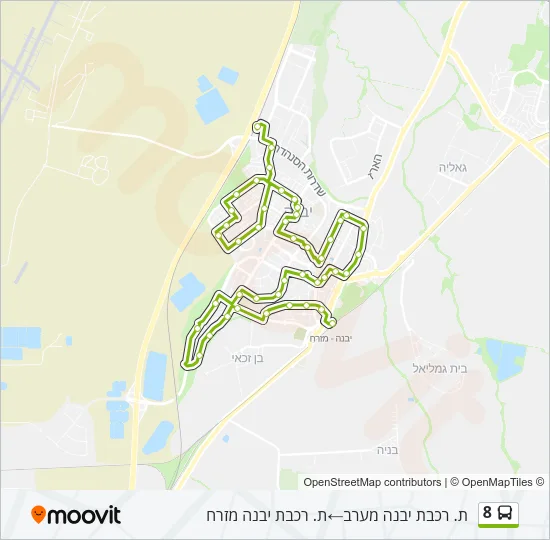 8 Bus Line Map
