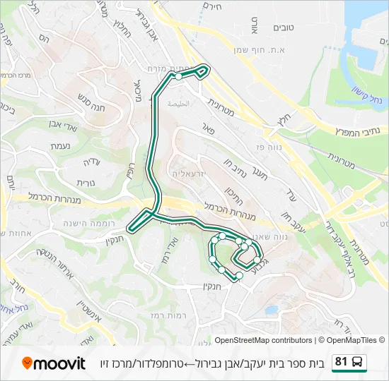 81 Bus Line Map