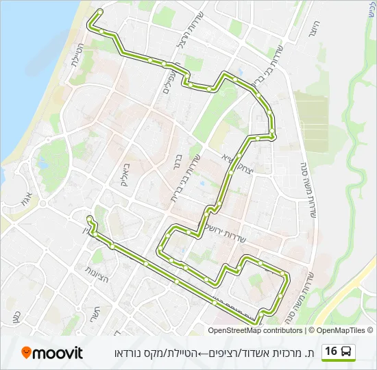 Автобус 16: карта маршрута